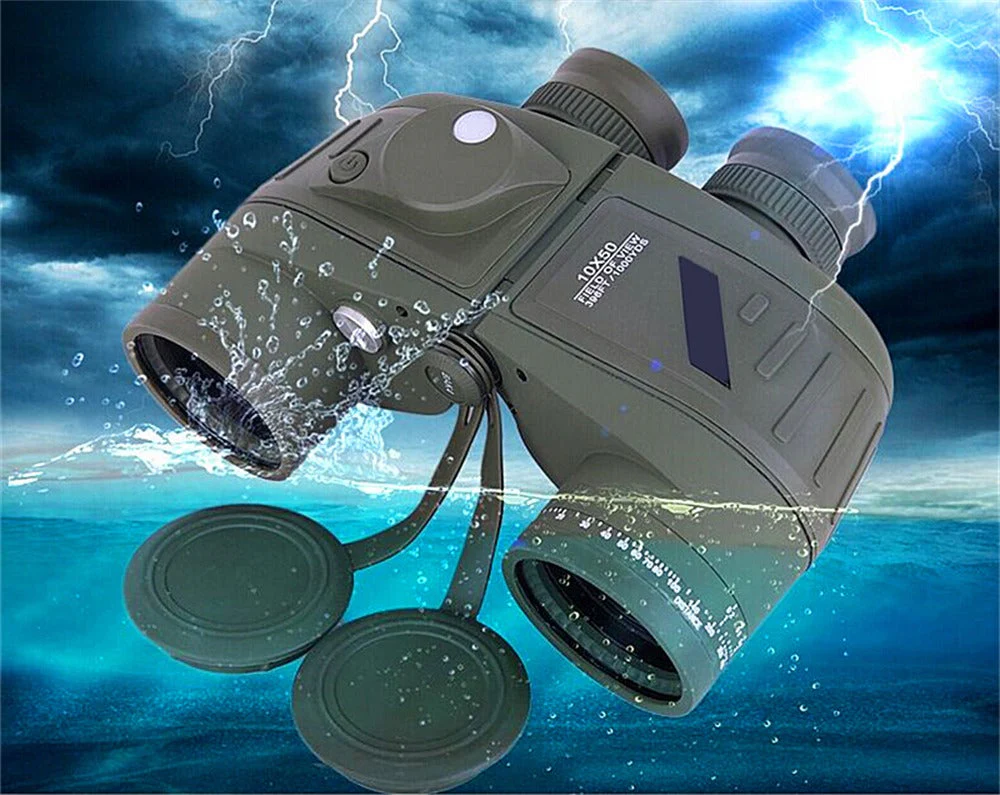 10X50 HD Waterproof Binoculars with Rangefinder for Hunting/Bird Watching - Image 4