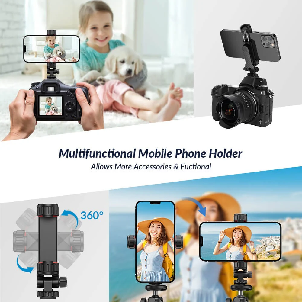 Flexible Octopus Tripod with Dual Cold Shoe Mounts - Image 6