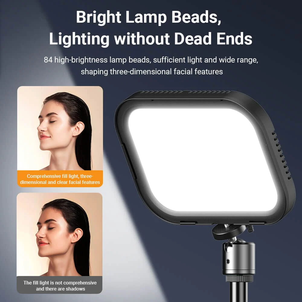 FL19 2Pcs Soft USB LED Video Portable Light Kit with Adjustable Tripod Stand and Color Filters - Image 10