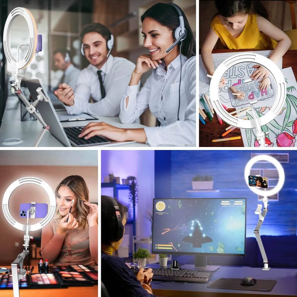 FL20 10 Inch Ring Light Foldable Portable with Stand and Phone Holder - Image 17